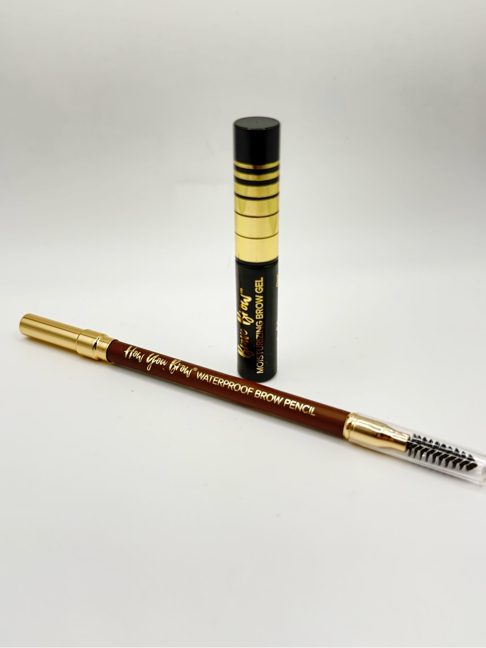 Belle Beauty Brave Brow Gel & Waterproof Brow Pencil Soft Brown 2pc NEW